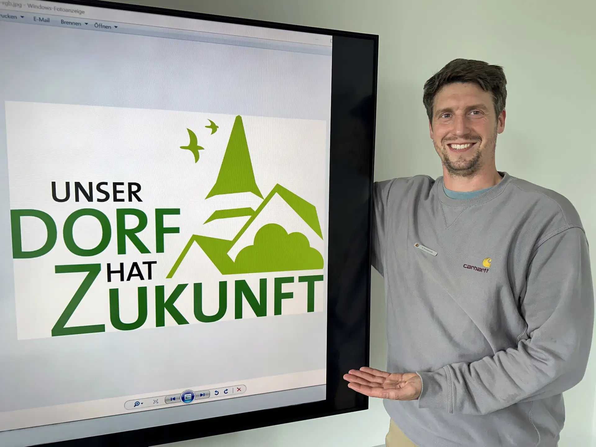 Daniel Siemenroth koordiniert für die Kreisverwaltung den Wettbewerb „Unser Dorf hat Zukunft“.